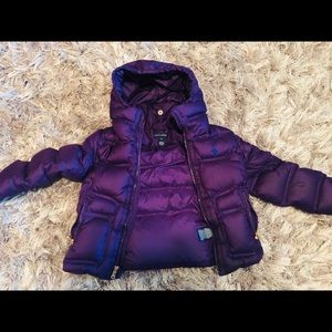 Ralph Lauren Polo Girl’s coat, size 7/purple
